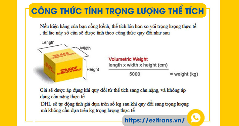 Cách tính trọng lượng thể tích quy đổi Cách tính trọng lượng thể tích quy đổi