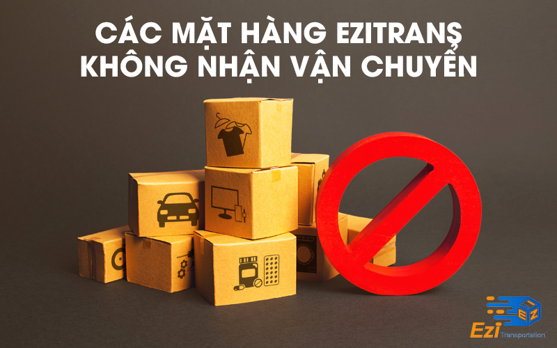 Các mặt hàng EziTrans không nhận vận chuyển Các mặt hàng EziTrans không nhận vận chuyển