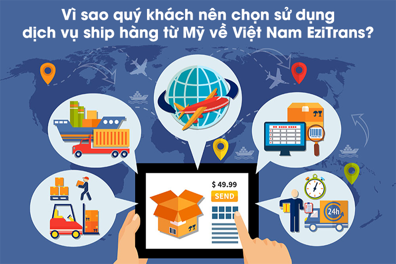 Vì sao quý khách nên sử dụng dịch vụ ship hàng từ Mỹ về Việt Nam tại EziTrans? Vì sao quý khách nên sử dụng dịch vụ ship hàng từ Mỹ về Việt Nam tại EziTrans?