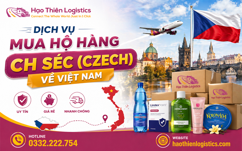 Dịch vụ mua hộ hàng CH Séc (Czech) về Việt Nam uy tín, giá rẻ
