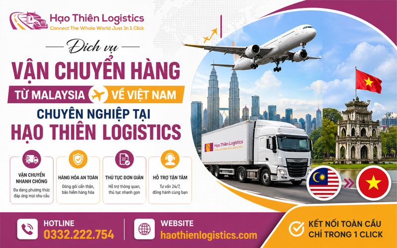 Dịch vụ vận chuyển hàng từ Malaysia về Việt Nam chuyên nghiệp Dịch vụ vận chuyển hàng từ Malaysia về Việt Nam chuyên nghiệp