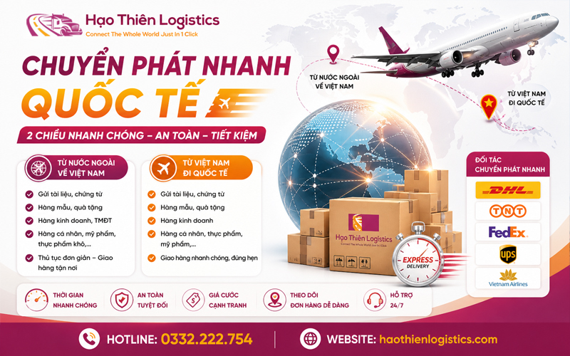 Dịch vụ chuyển phát nhanh quốc tế - Express 2 chiều Dịch vụ chuyển phát nhanh quốc tế - Express 2 chiều