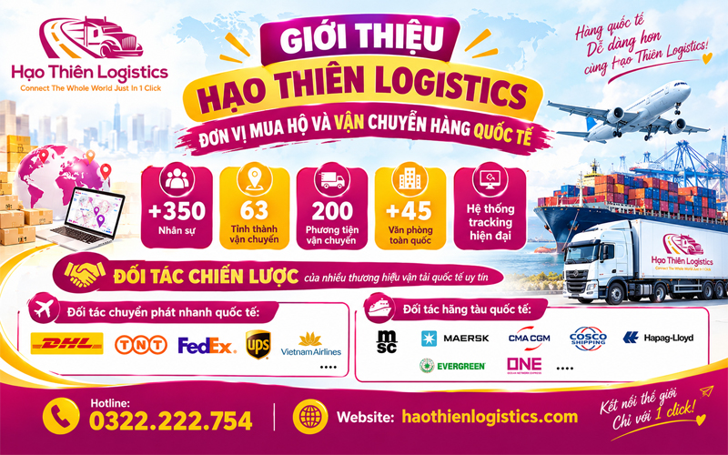 Giới thiệu Hạo Thiên Logistics – Đơn vị mua hộ và vận chuyển hàng quốc tế
