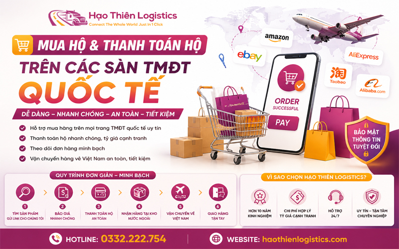 Dịch vụ mua hộ và thanh toán hộ trên các sàn TMĐT quốc tế Dịch vụ mua hộ và thanh toán hộ trên các sàn TMĐT quốc tế