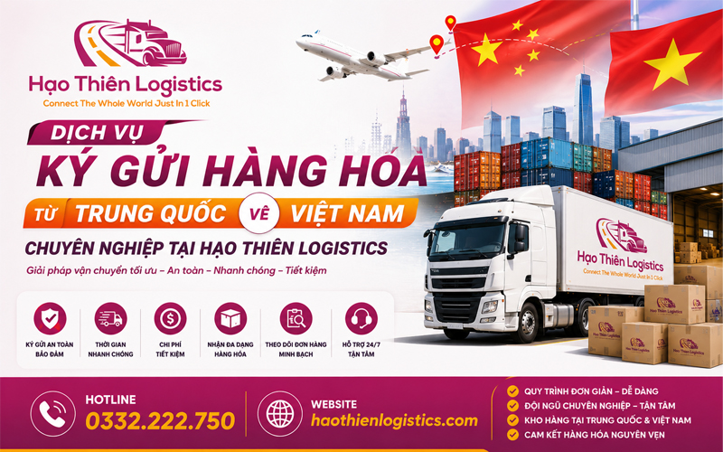 Dịch vụ ký gửi hàng hóa từ Trung Quốc về Việt Nam chuyên nghiệp