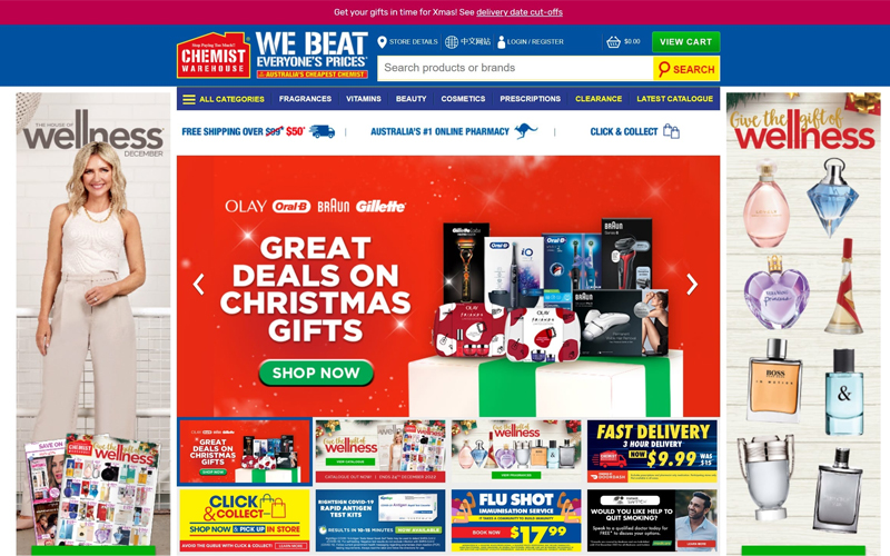 Trang web chính thức của Chemist Warehouse Australia