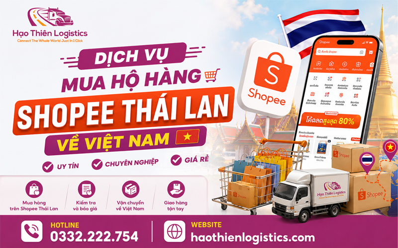 Dịch vụ mua hộ hàng Shopee Thái Lan uy tín, chuyên nghiệp, giá rẻ