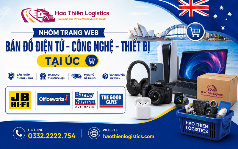 Nhóm trang web bán đồ điện tử – công nghệ – thiết bị tại Úc