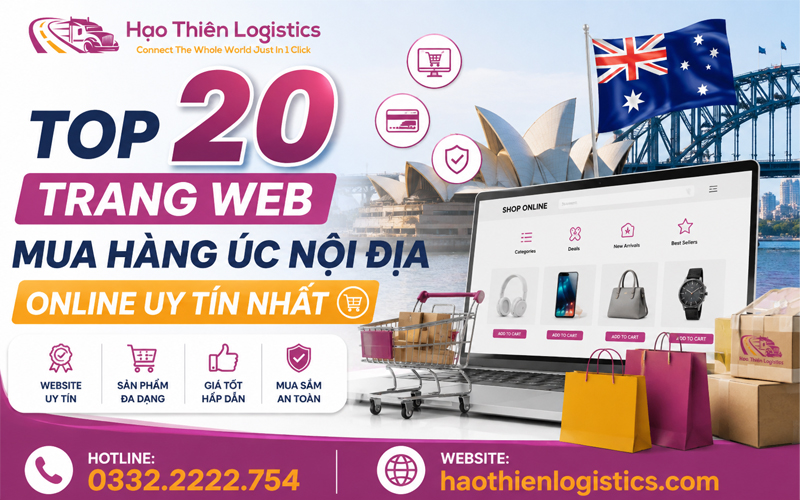 Top 20 trang web mua hàng Úc nội địa online uy tín nhất
