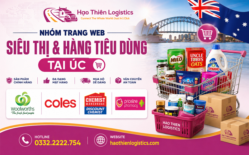 Nhóm trang web siêu thị và hàng tiêu dùng tại Úc