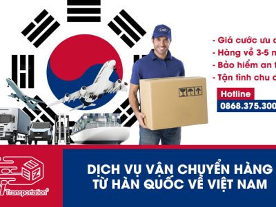 Vận chuyển hàng từ Hàn Quốc về Việt Nam chỉ từ 3-5 ngày