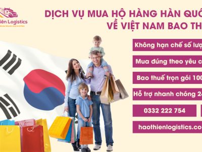 Dịch vụ mua hộ hàng Hàn Quốc về Việt Nam bao thuế